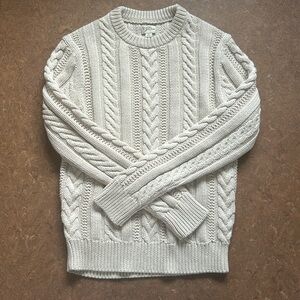 J Crew cable sweater